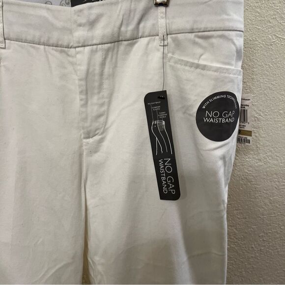 JM No Gap Waistband White Slacks NWT (Size 12) - Picture 4 of 4